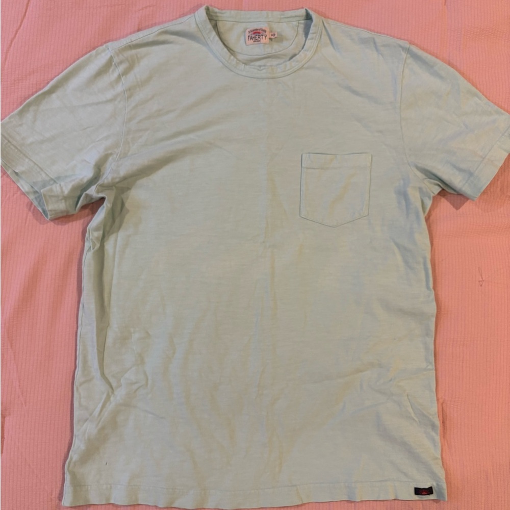 Faherty light green/turquoise Short Sleeve Tee